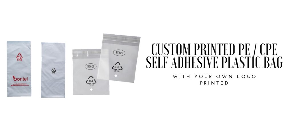 Custom CPE Self Adhesive Plastic Bag