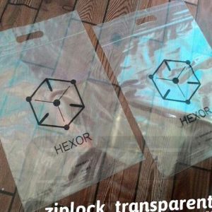 Die Cut Handle Ziplock Bag