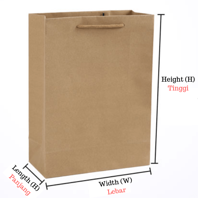 Vertical Craft Paper Bag