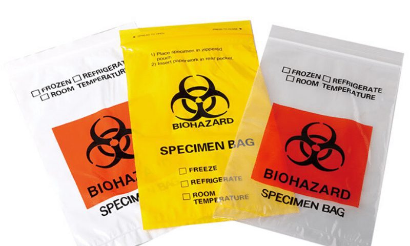 biohazard ziplock bag