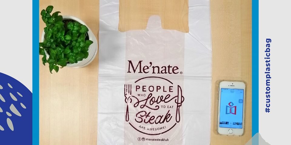 custom printedt shirt plastic bag