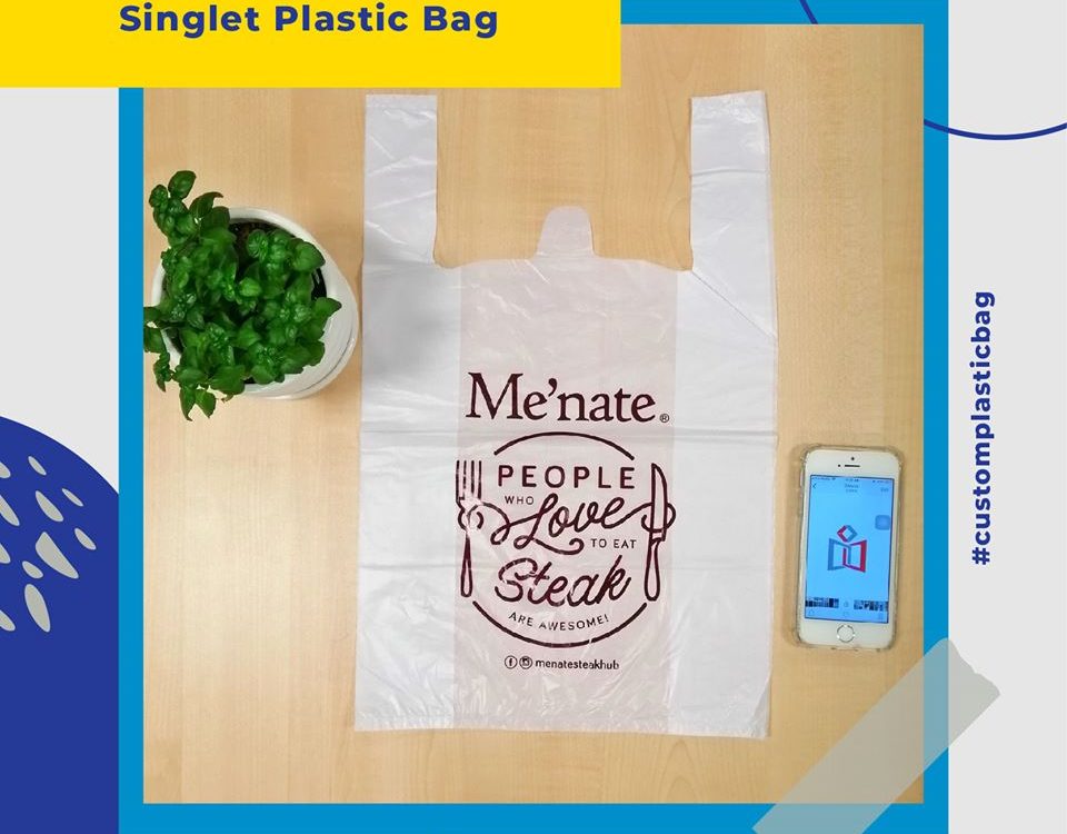 custom printedt shirt plastic bag