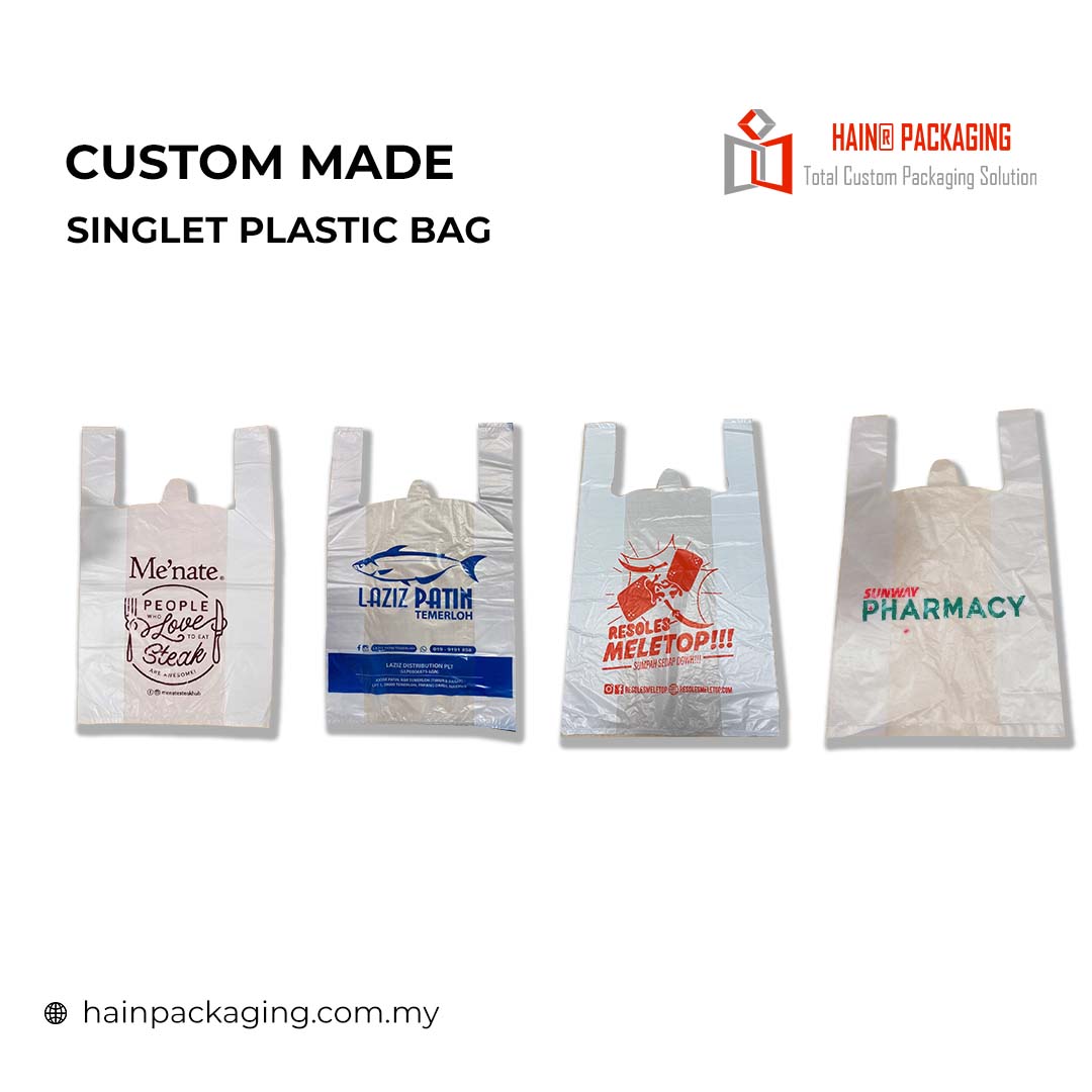 custom made singlet plastic bag