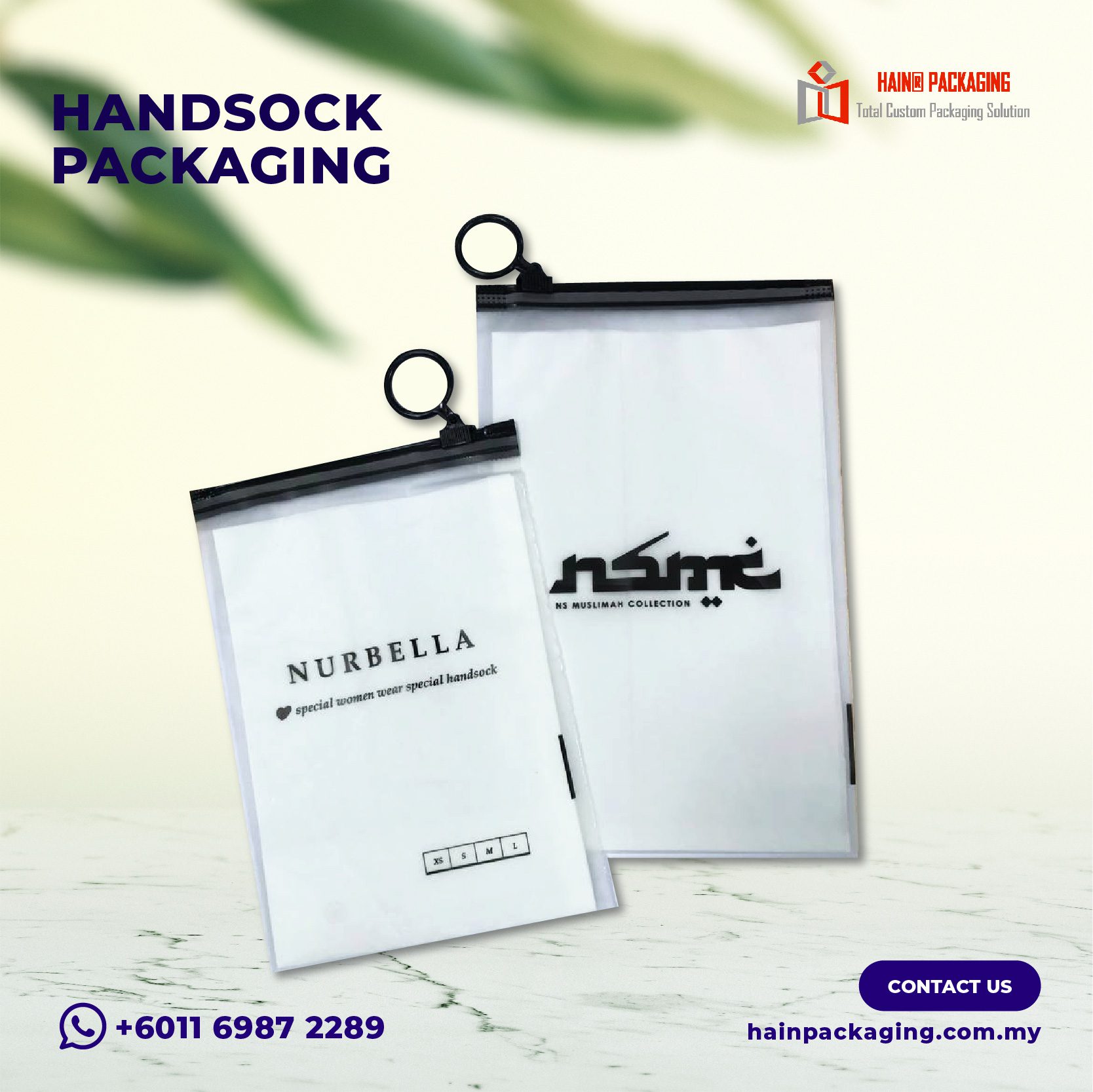 Handsock Packaging Solutions * Here at Hain Packaging, we provide variety of solutions, including: 1. Pouches