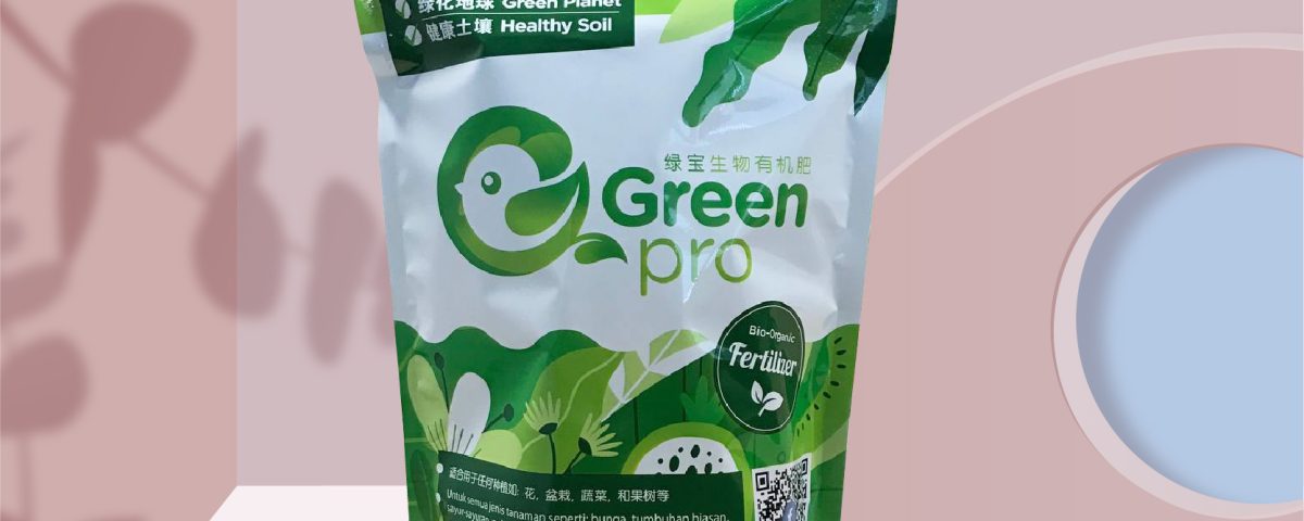 The image appears to be an advertisement for a stand-up pouch packaging product. * The image features a product shot of a stand-up pouch bag with