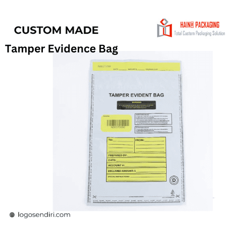 Printed tamper evidence bag