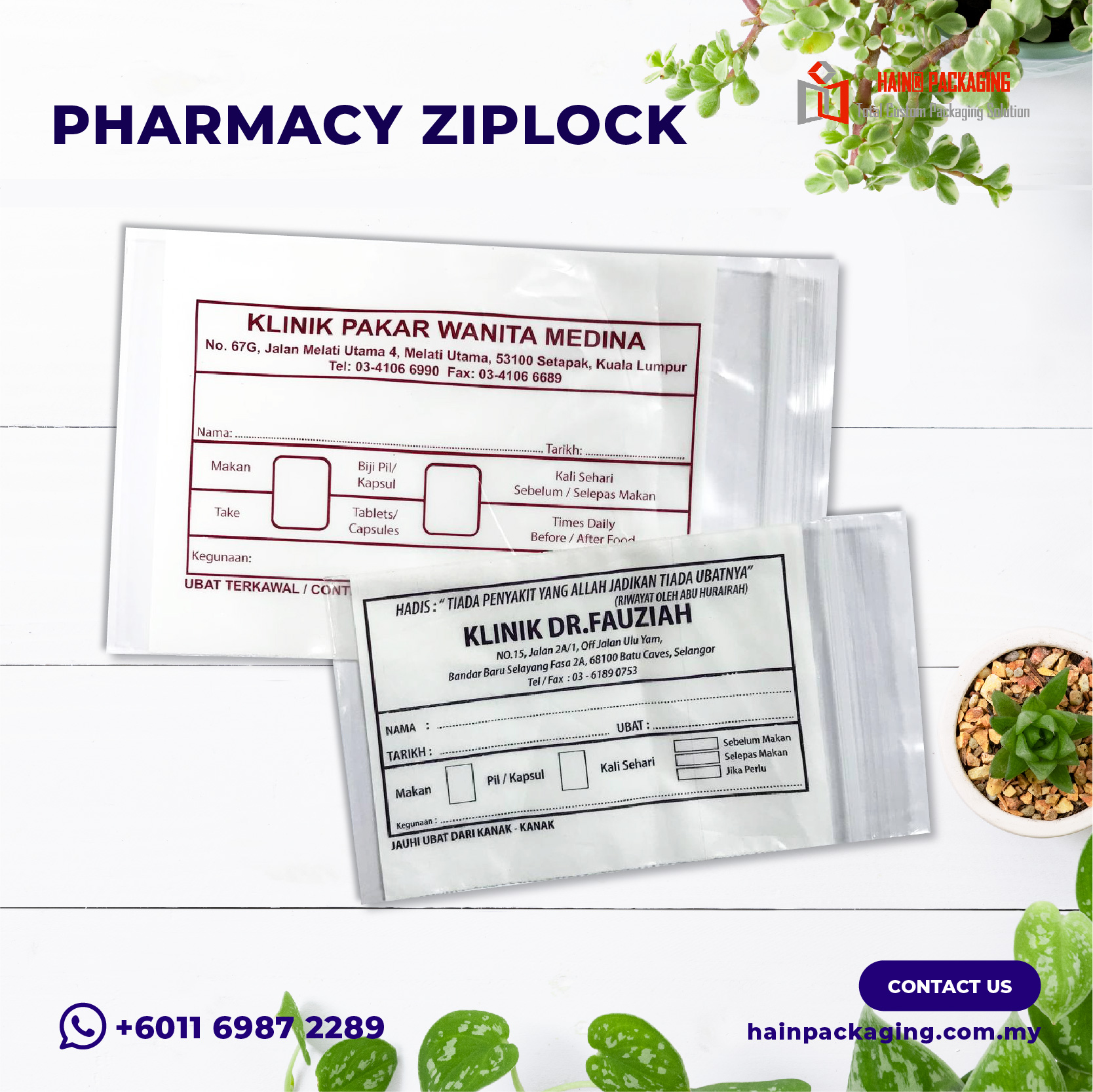 pharmacy prescription bags
