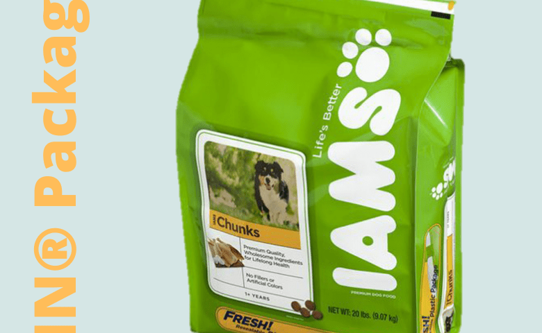 Product packaging with brand label.