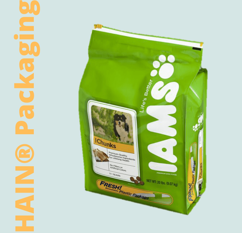 Product packaging with brand label.