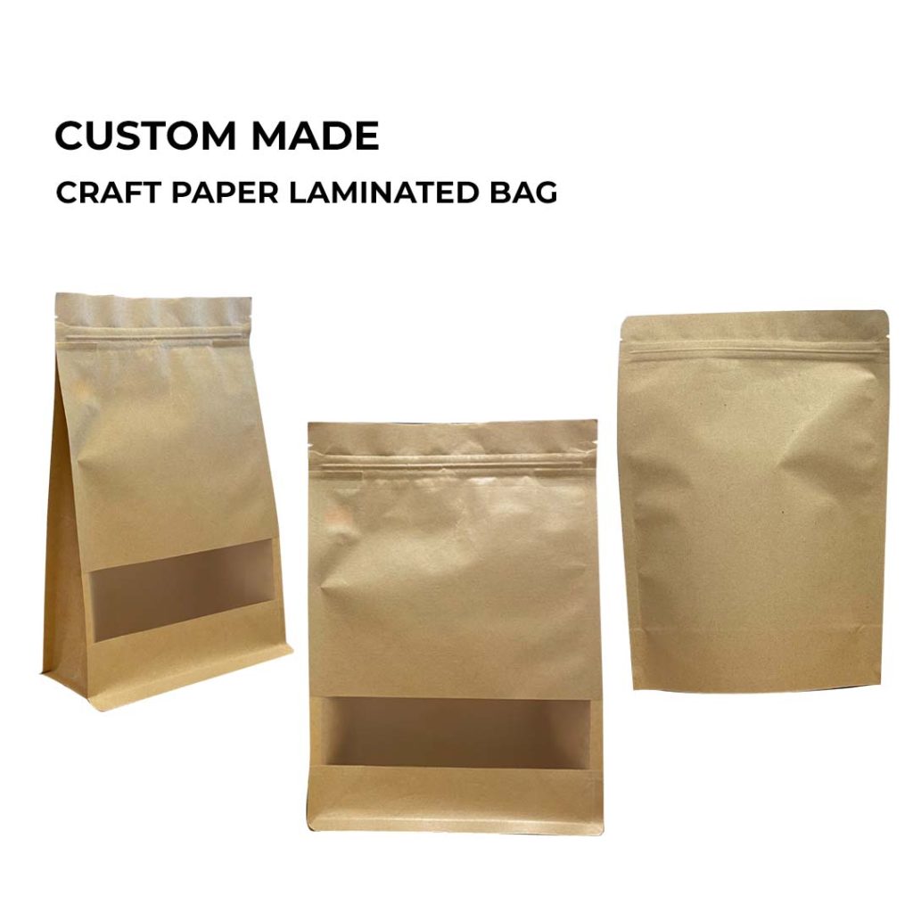 coffee packaging with window
