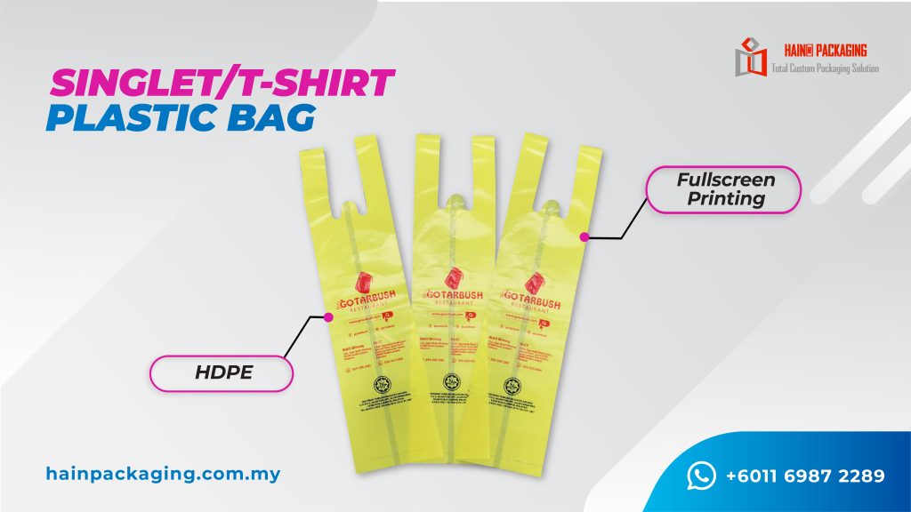 custom made singlet plastic bag