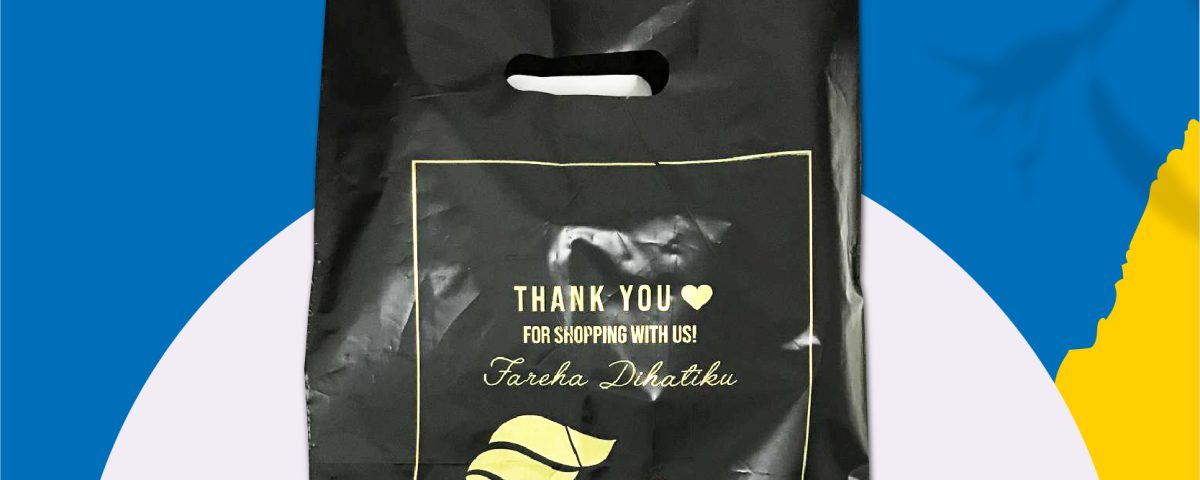 die cut plastic bag