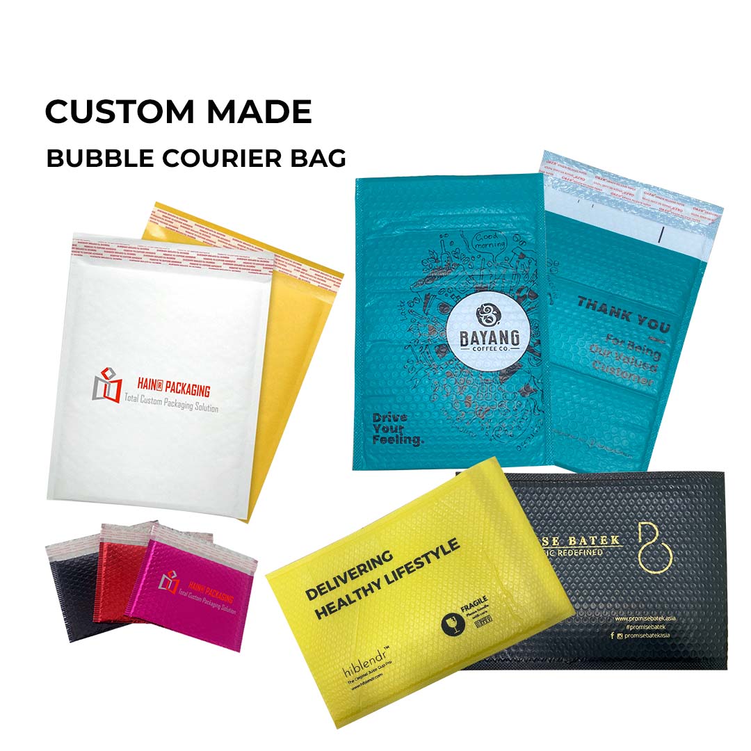 Custom bubble polymailer for shipping fragile products