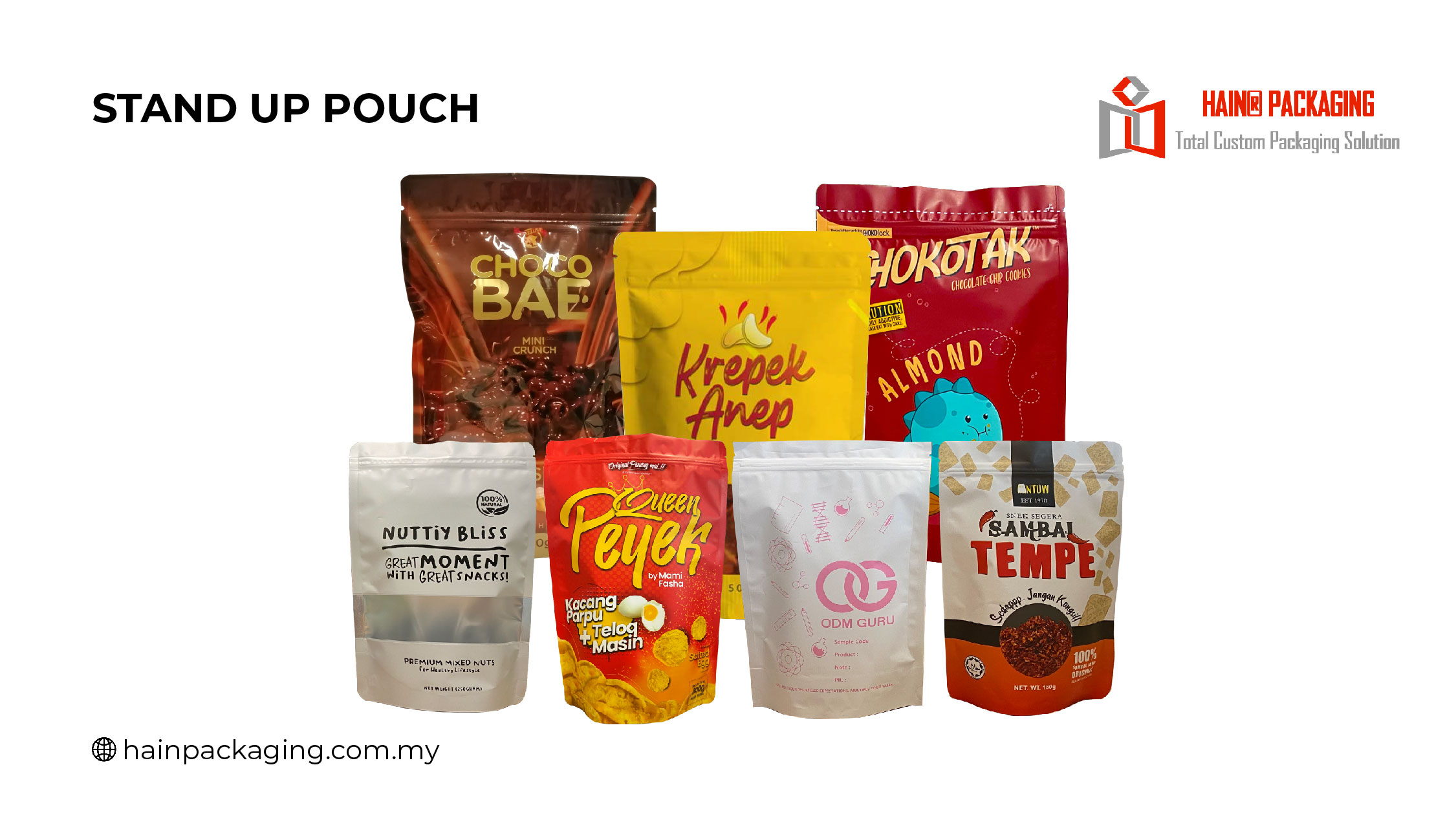 Laminate Zip Pouch - laminated plastic packaging for food products