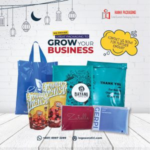 Custom shopping bag with logo for retail branding