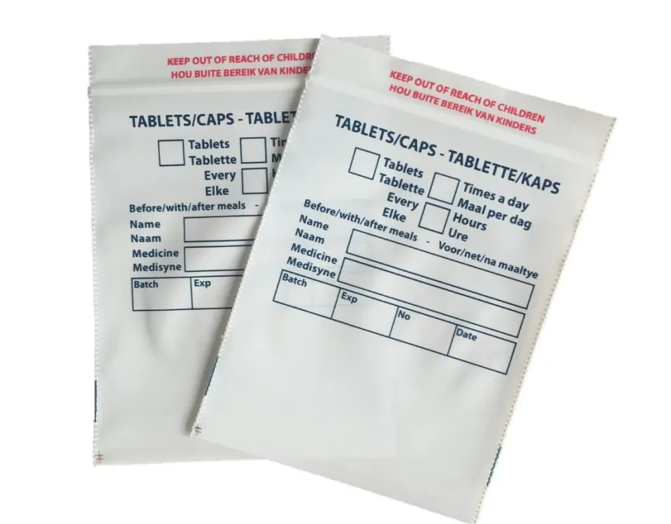 CPE Plastic Zipper Bag
