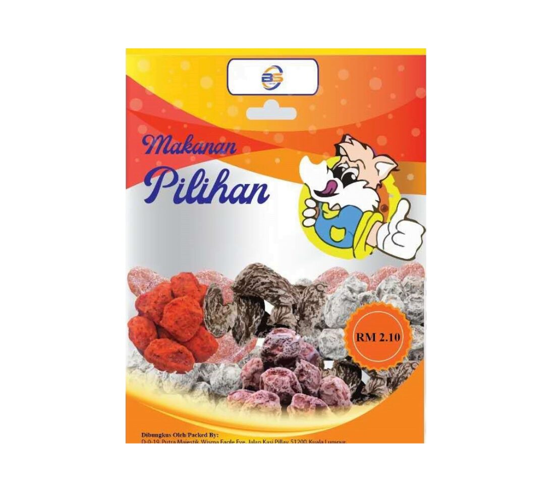 White label stand up pouch with printed brand artwork
